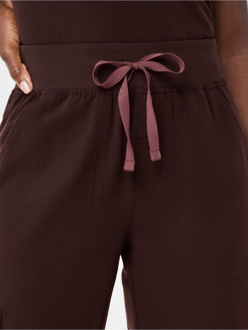 FIGS ESPRESSO Isabel High-Rise Wide-Leg Scrub Pant Women Size Small Regular NEW - Picture 7 of 11